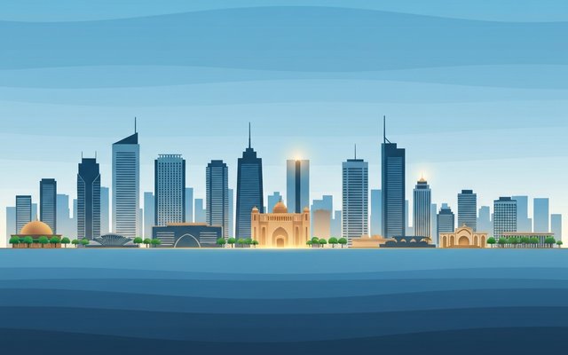 Illustration of Tunis, Tunisia