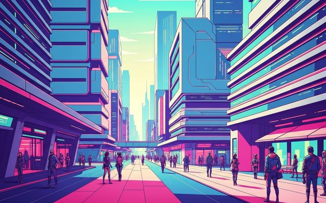Illustration of Ulaanbaatar, Mongolia
