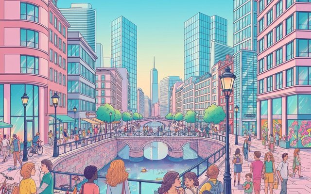 Illustration of Vilnius, Lithuania