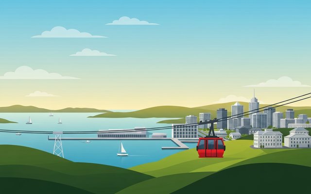 Illustration of Wellington, New Zealand