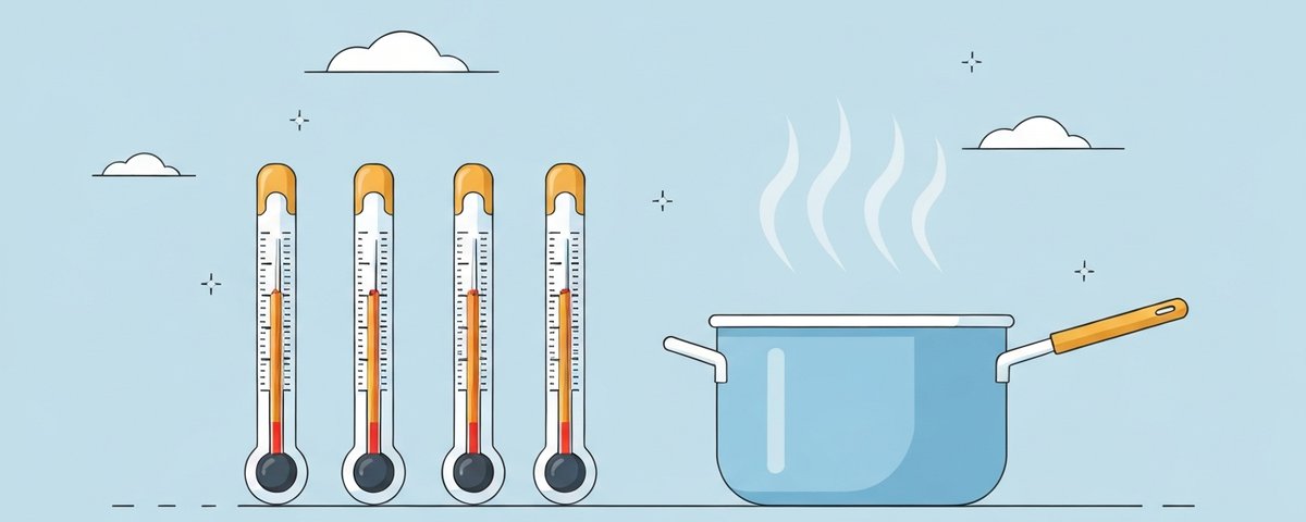 Boiling Points Across Temperature Scales - illustration