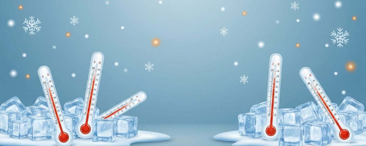 Freezing Points in Different Temperature Scales - illustration