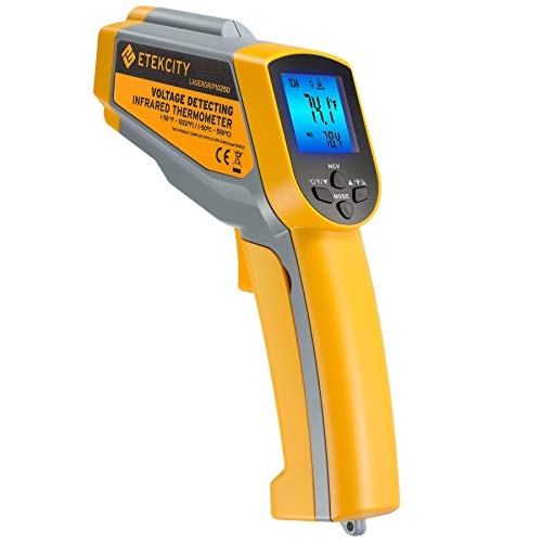 Etekcity Infrared Thermometer Yellow & Gray