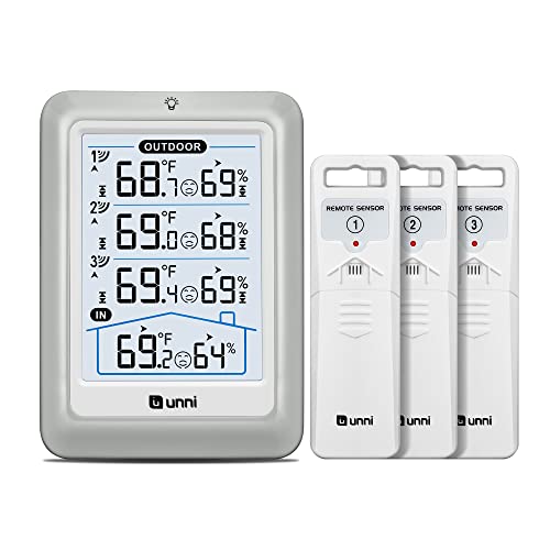 Wireless Indoor Outdoor Thermometer with Advanced Features